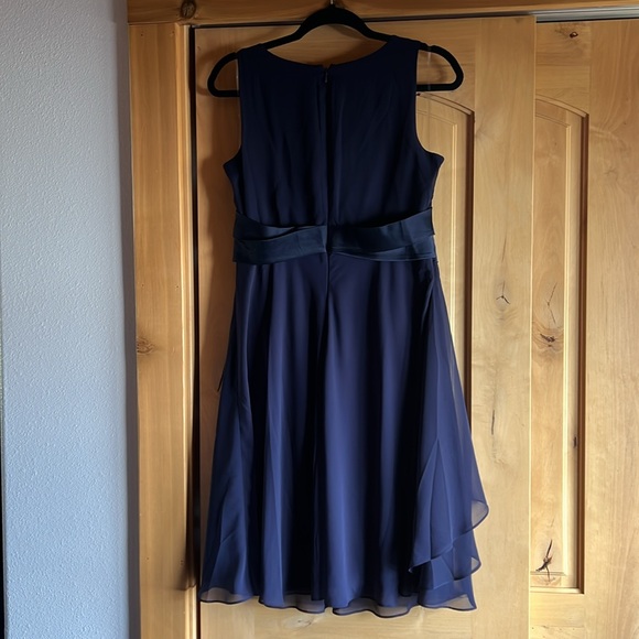 Brand new Chaps blue layered with bow dress size 10 - Picture 7 of 9